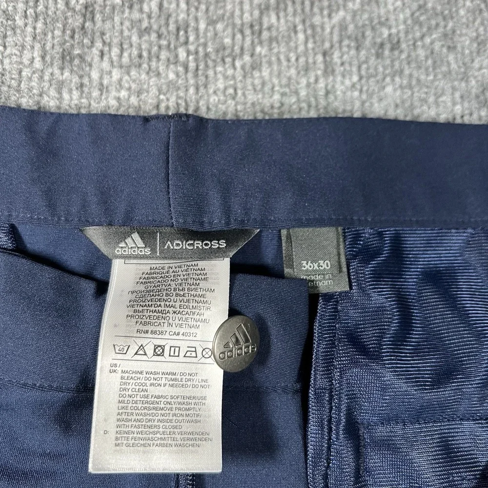 Adidas‎ Adicross Golf Pants Moisture Wicking Navy 36x30